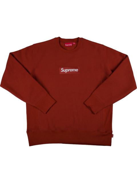 トップス supreme box logo crewneck 18aw rust Supreme Box Logo Crewneck Sweatshirt Rust FW18 – UniqueHype