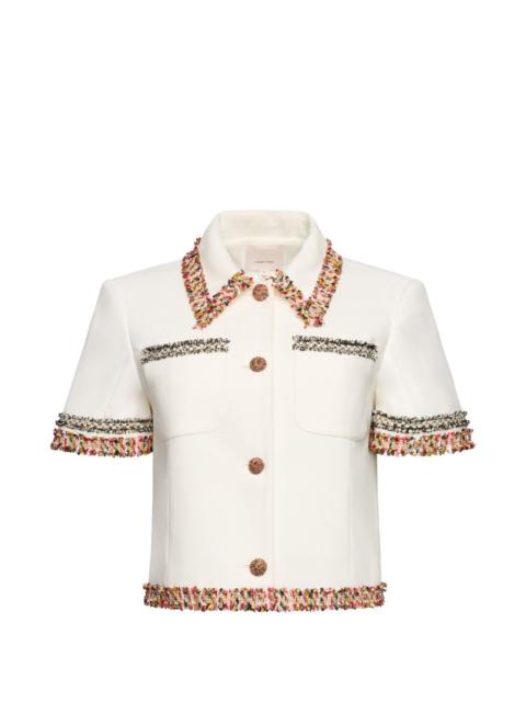 Cinq à Sept fringed collared jacket