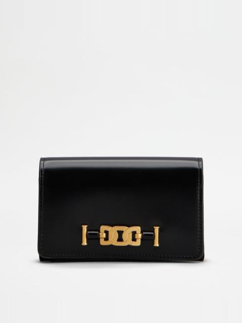 Tod's KATE WALLET IN LEATHER - BLACK