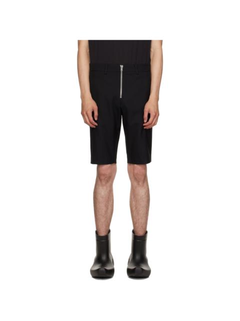 We11done Black Slim-Fit Shorts