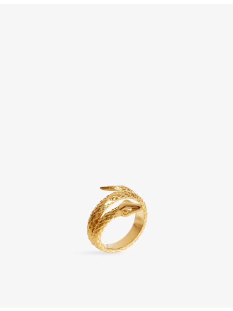 MISSOMA Harris Reed X Missoma Coiled Serpent 18ct Yellow Gold-Plated Ring