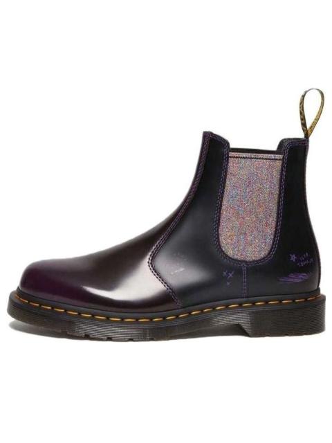 Dr. Martens (WMNS) Dr. Martens x BT21 2976 Leather Chelsea Boots 'Purple Black' 30892511