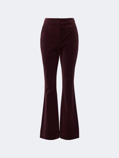 VERONICA BEARD Gracie cotton-blend velvet flared pants