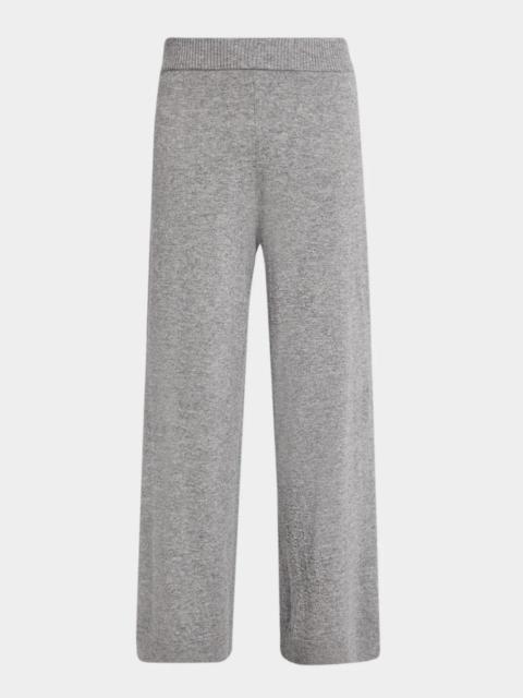 Lafayette 148 New York Readed Flare-Leg Denim Pants