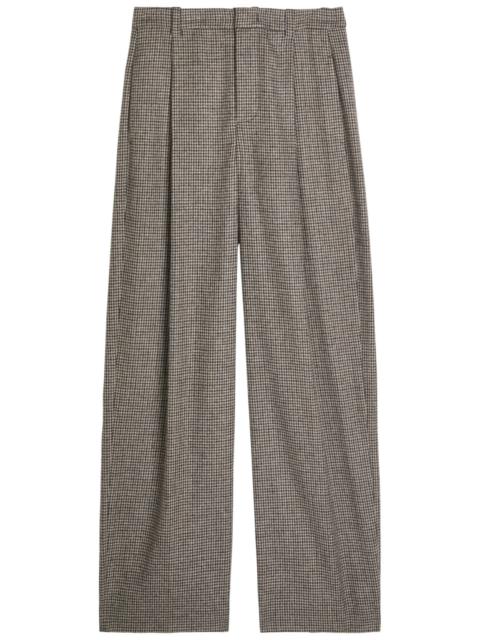 Vince Vince Houndstooth Straight-leg Woven Trousers
