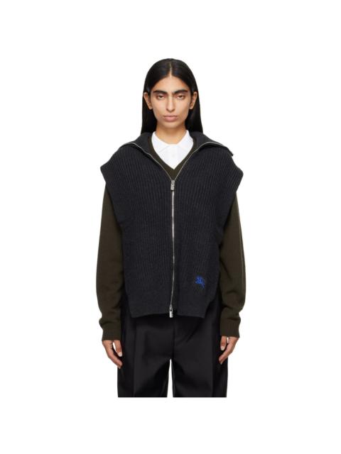 Burberry zip-up 캐시미어 캡