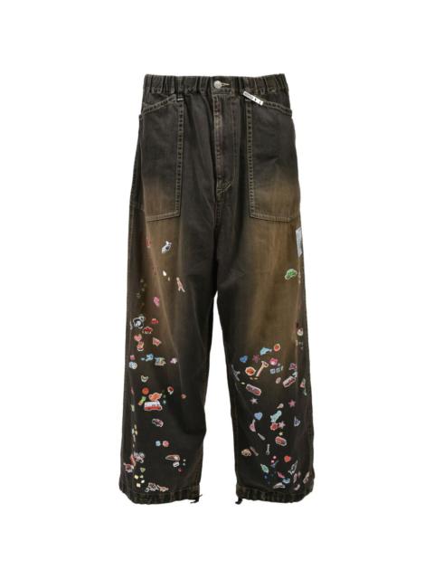 Maison MIHARAYASUHIRO Baker Stickers jeans