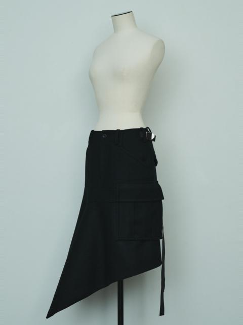 sacai Wool Melton Skirt