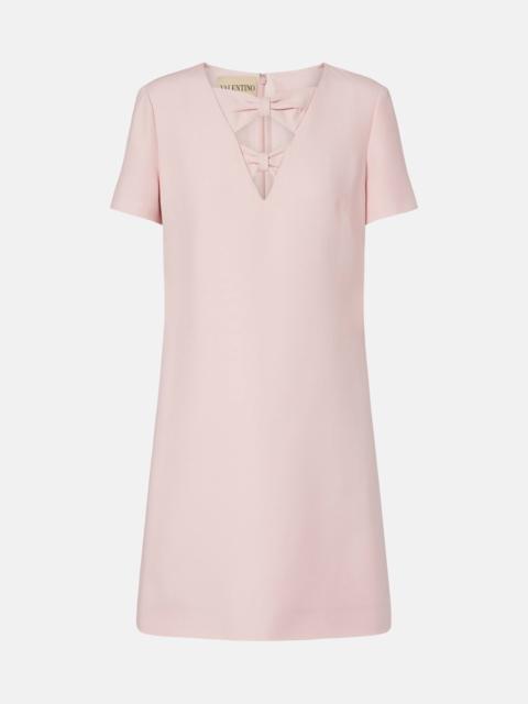 Valentino Crepe Couture bow-detail minidress