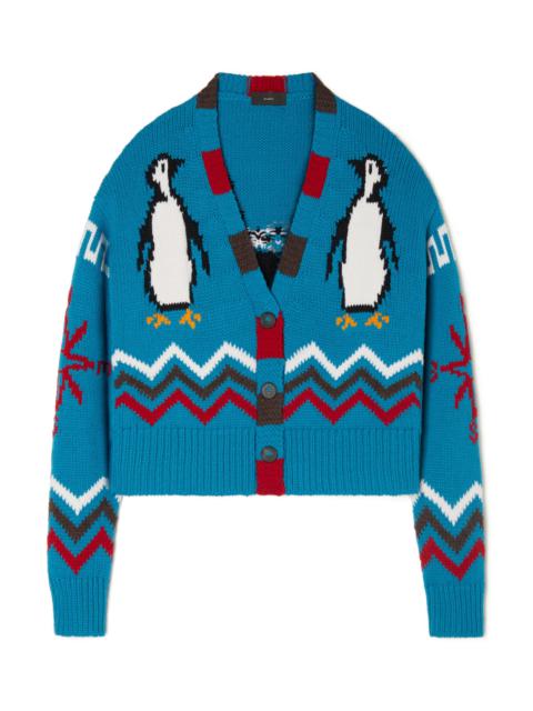 Alanui For The Love Of Penguins Crop Cardigan