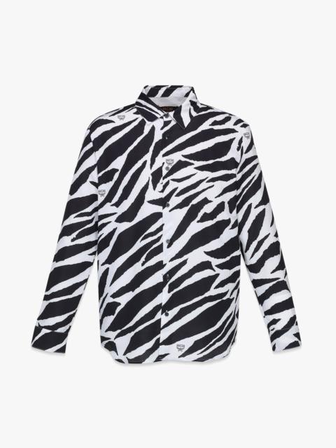 MCM Men’s Meta Safari Zebra Print Shirt