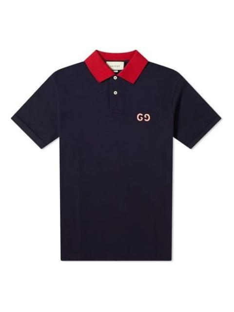 GUCCI Polo with GG embroidery