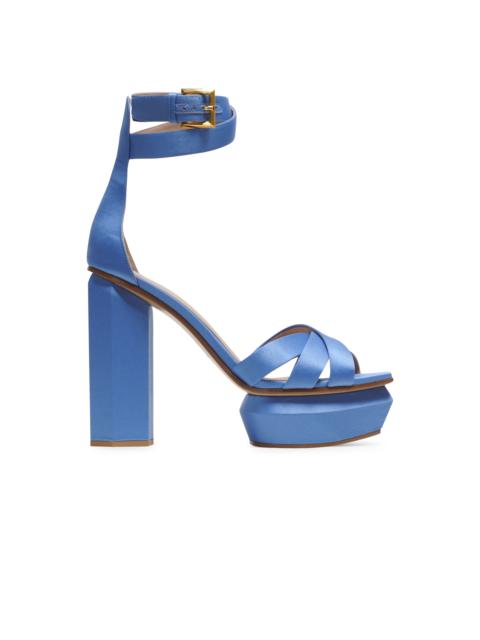 Balmain Ava satin platform sandals