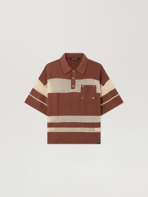 Palm Angels Palm Type Loose Knit Polo