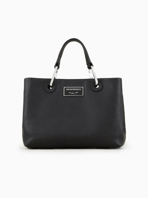 EMPORIO ARMANI ASV small MyEA shopper bag in ecological leather