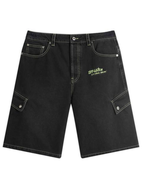 Off-White Off-White Off Denim Safari Cargo Shorts