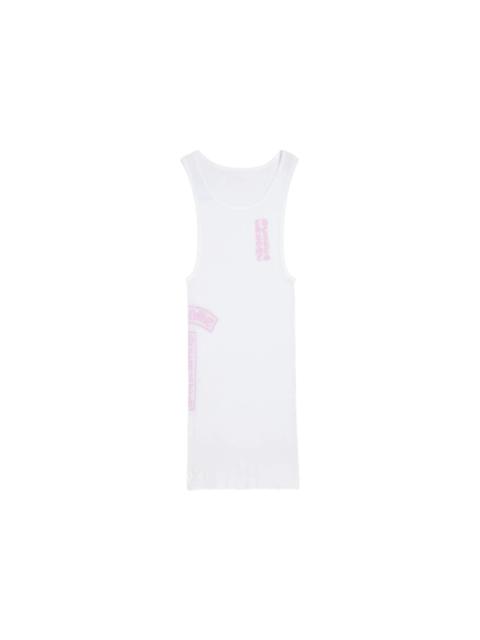 Chrome Hearts Chrome Hearts T Bar Rib Tank White/Pink