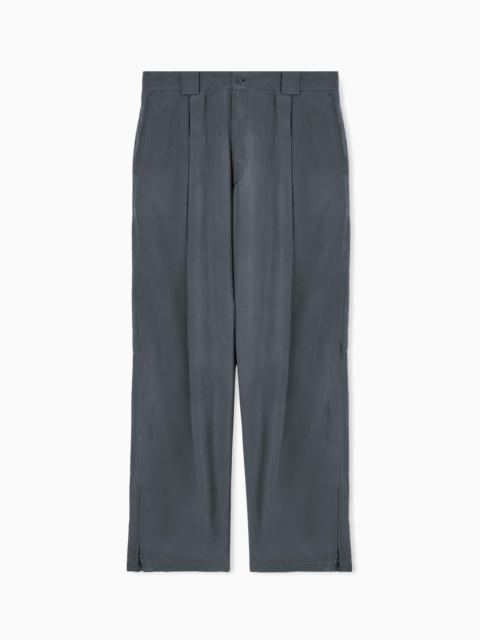 GIORGIO ARMANI SINGLE-PLEAT VISCOSE TROUSERS