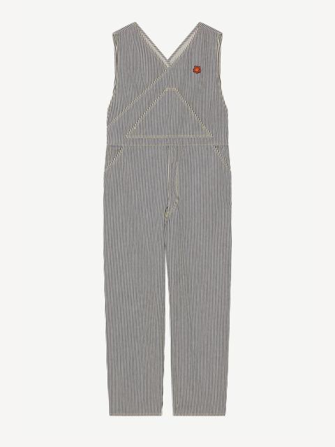KENZO Striped denim dungarees