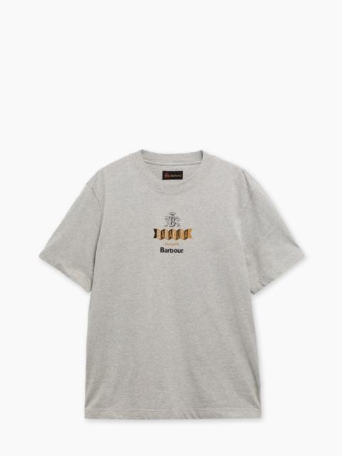 Barbour BARBOUR X BARACUTA T-SHIRT VINYL OVERSIZED GREY MARL