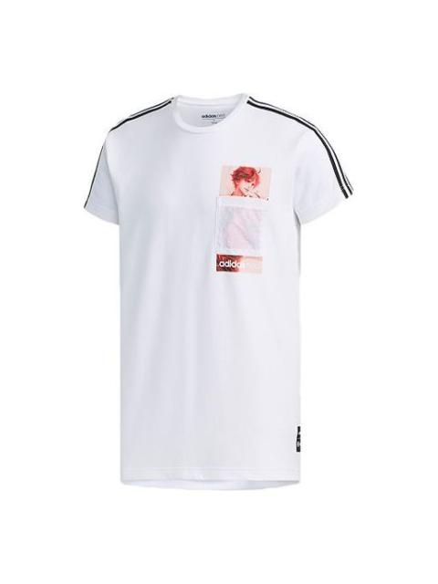 adidas adidas neo x Crossover White Casual Sports Short Sleeve White FR7981