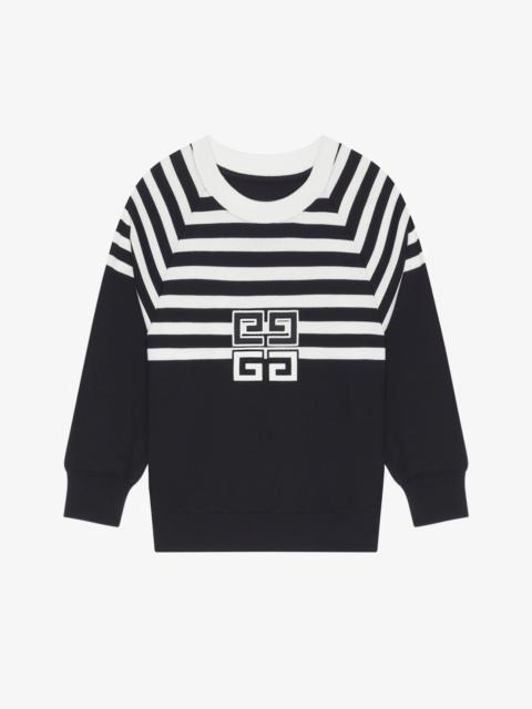 Givenchy 4G SWEATSHIRT IN JERSEY WITH STRIPES