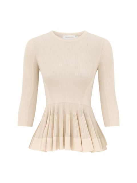 Zimmermann CLASH SCULPTURAL PLEAT TOP
