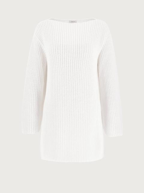 FERRAGAMO RELAXED FIT BOAT NECK SWEATER