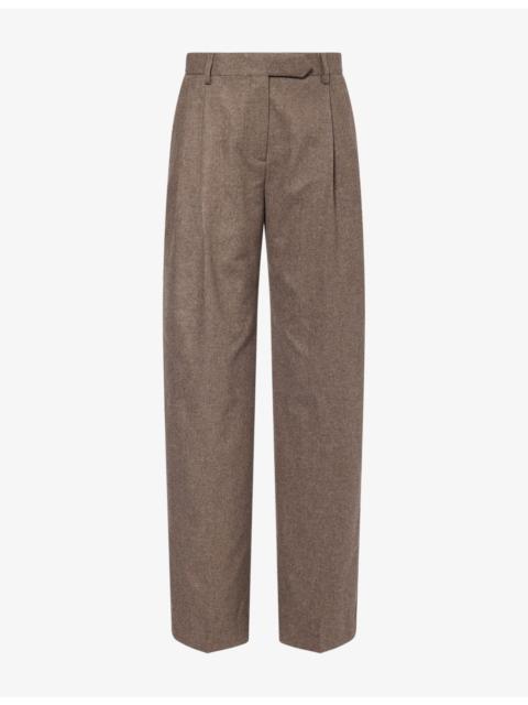 GABRIELA HEARST Henge Wide-Leg Wool-Blend Trousers