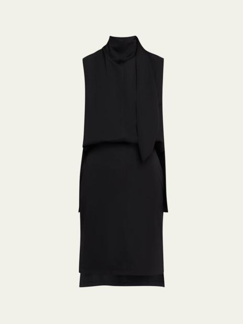 BRANDON MAXWELL Noa Sleeveless Blouson Dress