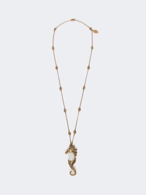 WEEKEND Max Mara Metallic necklace with pin pendant - GOLD
