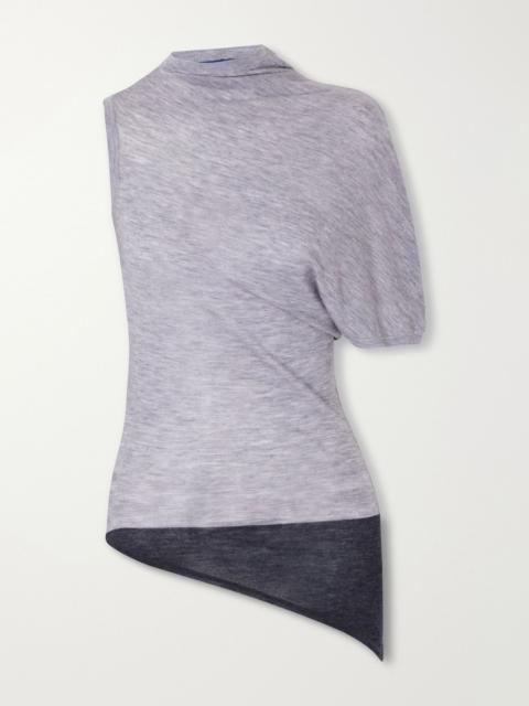 SHARON WAUCHOB Willla asymmetric wool tank Gray