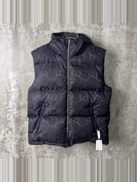 GUCCI Gucci All-Over Jacquard Hooded Down Vest