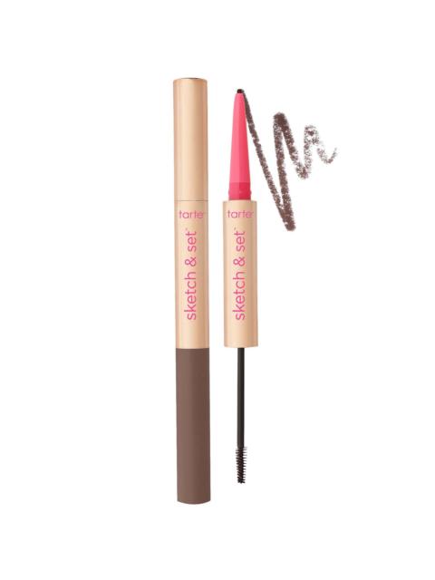 Tarte Cosmetics tarte Big Ego Sketch Set Eyebrow Definer Pencil & Tinted Gel 2 piece - Medium Cool Brown
