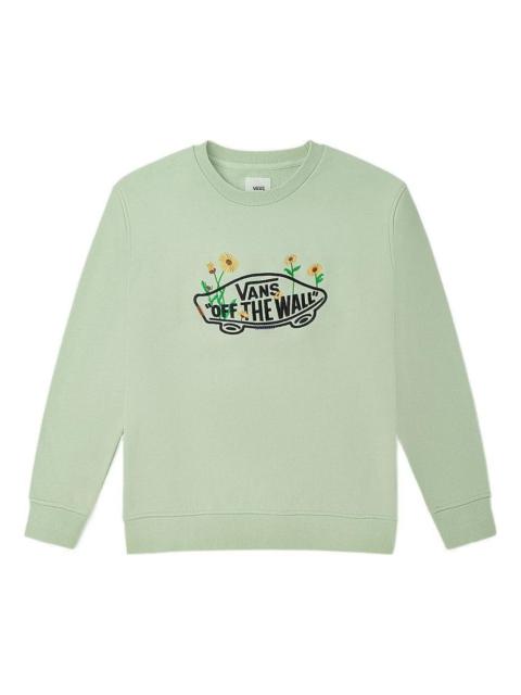 Vans (WMNS) Vans Logo Off The Wall Floral Long Sleeve T-Shirt 'Green' VN0A7Q1JYSJ