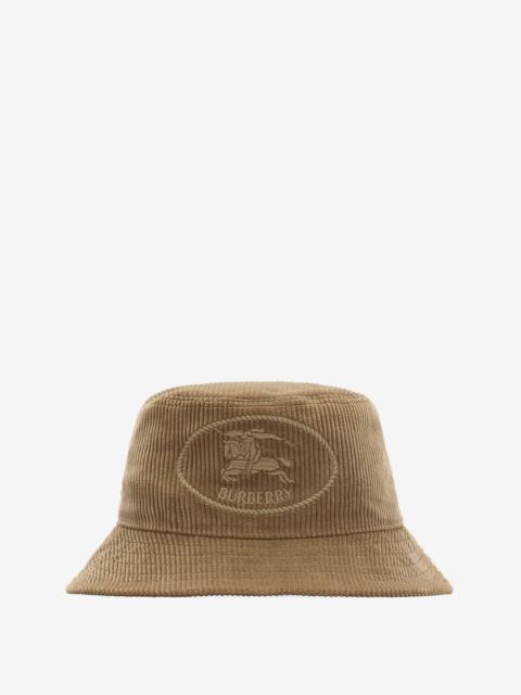 Burberry Knight Stamp Corduroy Bucket Hat