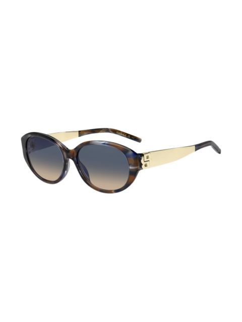 BOSS HAVANA ACETATE SUNGLASSES WITH DOUBLE-B MONOGRAM HARDWARE