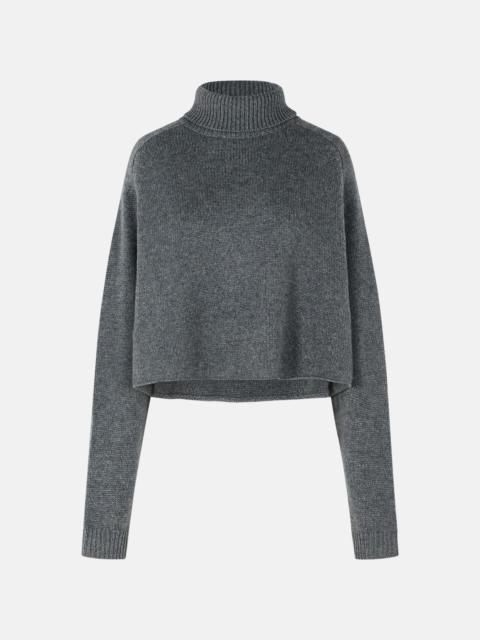 LISA YANG 'CATHIE' DARK GREY CASHMERE TURTLENECK SWEATER