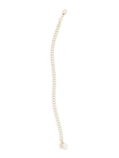Dolce & Gabbana Women's 18K Gold & Pearl Cable Chain Bracelet/8.3" - Yellow Gold