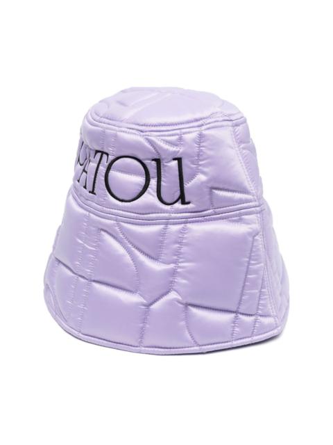 quilted-finish bucket hat