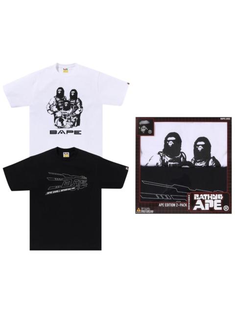 A BATHING APE® BAPE Tee Package Box #1 'Black/White'