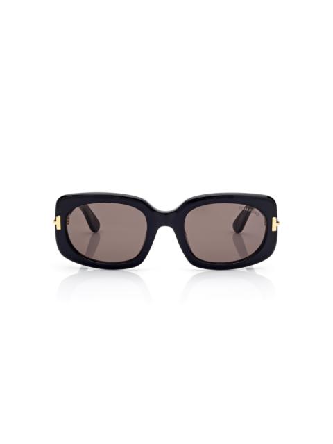 TOM FORD ICON RECTANGULAR SUNGLASSES