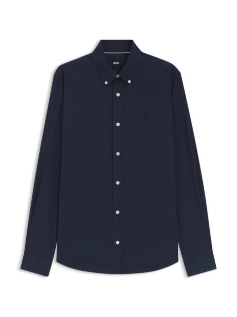 BOSS SLIM-FIT SHIRT IN SOFT-TOUCH COTTON POPLIN