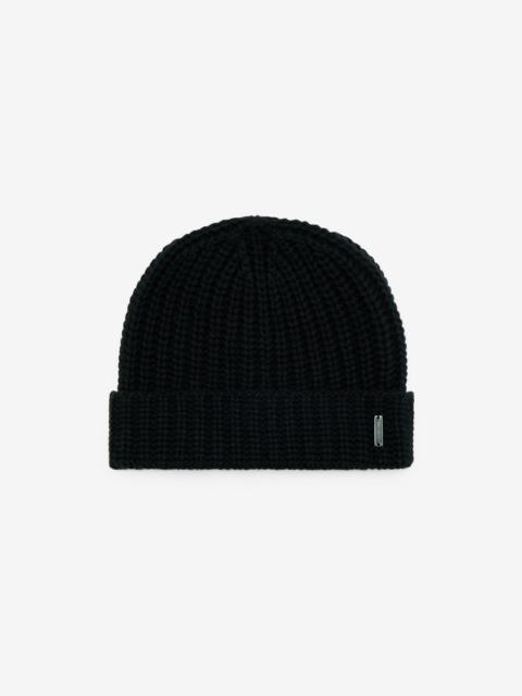 CORNELIANI Black wool and cashmere hat