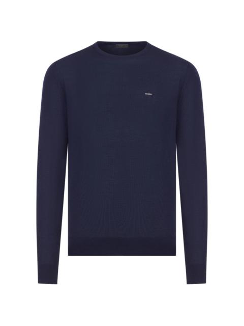 Prada embroidered fine-knit sweater