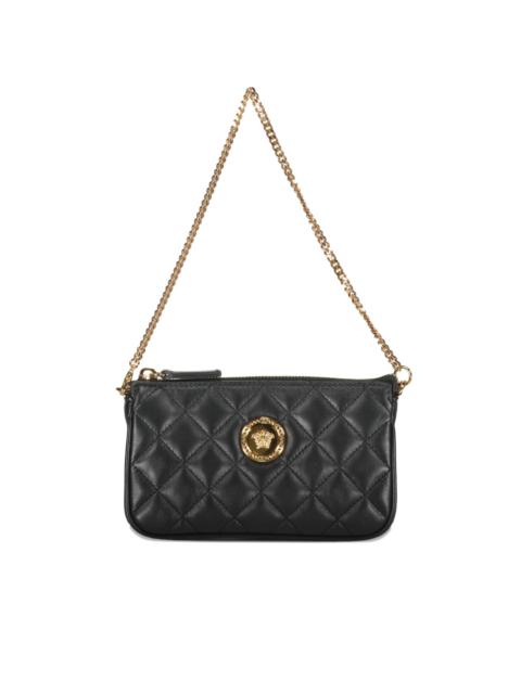quilted chain leather mini bag