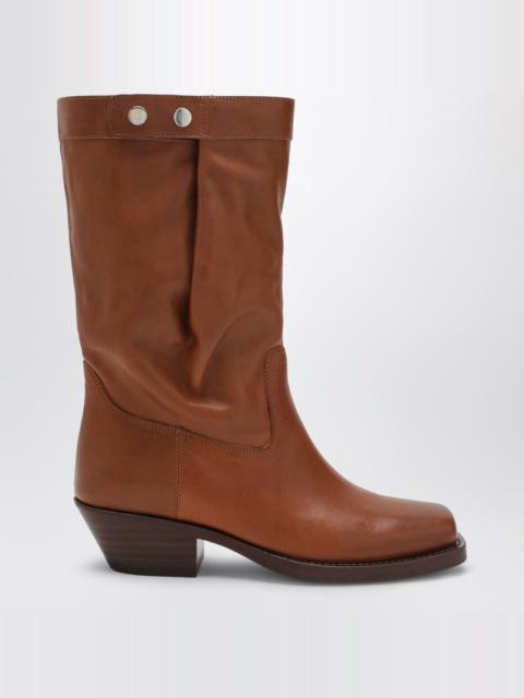 Isabel Marant Ademe Havana leather biker boot