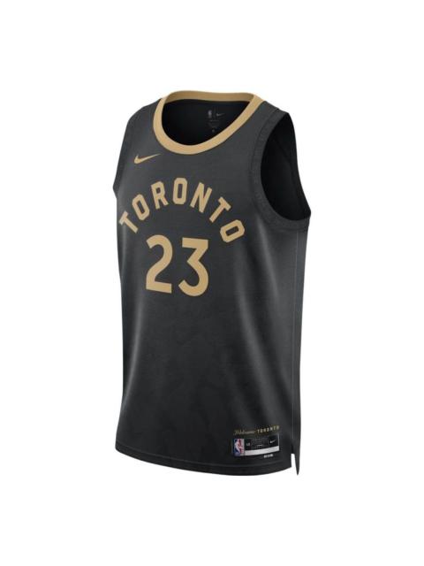 Nike Nike Dri-FIT NBA Toronto Raptors Fred Vanvleet City Edition 2022/23 Swingman Jersey DO9611-010