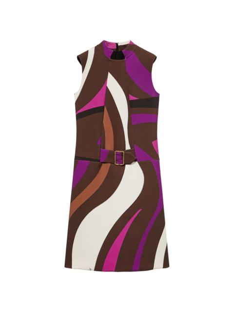 Marmo-print mini dress