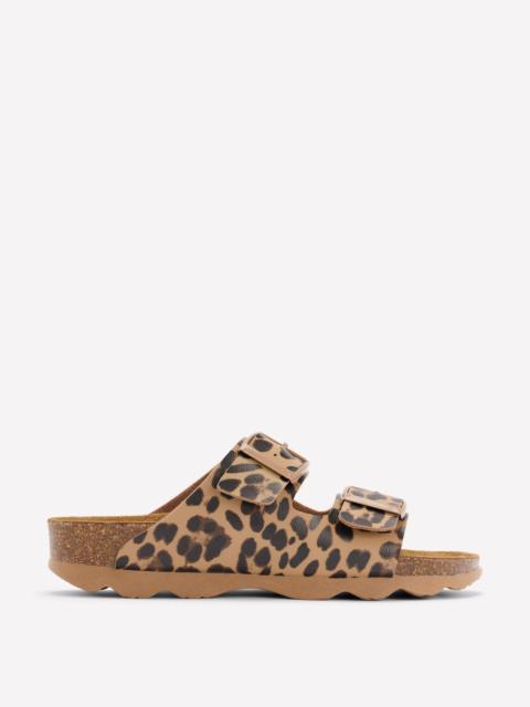 BODEN Lyla Printed Buckle Sliders-Leopard